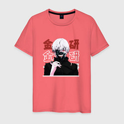 Мужская футболка Токийский гуль Tokyo Ghoul, Ken Kaneki Канеки Кен