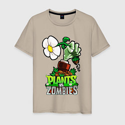 Мужская футболка Plants vs Zombies рука зомби
