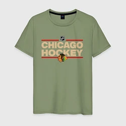 Мужская футболка CHICAGO BLACKHAWKS NHL ЧИКАГО НХЛ