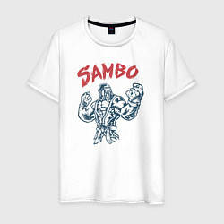 Мужская футболка Самбо горилла в ярости