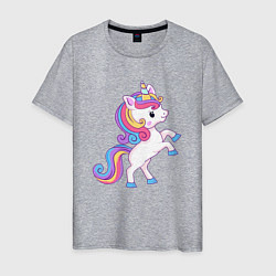 Мужская футболка Милый единорог unicorn