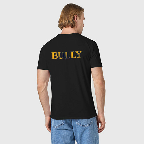 Мужская футболка Bully Logo спина / Черный – фото 4