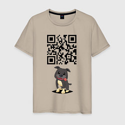 Мужская футболка Sex, milk, rock n roll! QR code!