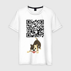 Мужская футболка Я люблю тебя! QR-code!