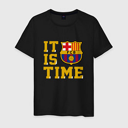 Мужская футболка IT IS BARCA TIME НАСТАЛО ВРЕМЯ БАРСЫ Barcelona Бар