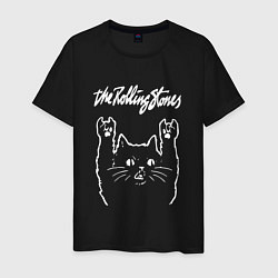 Мужская футболка Роллинг Стоунз, Rolling Stones Рок кот