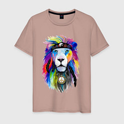 Мужская футболка Color lion! Neon!