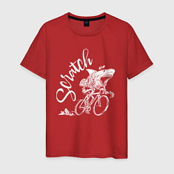 Мужская футболка Scratch - трековые велогонки