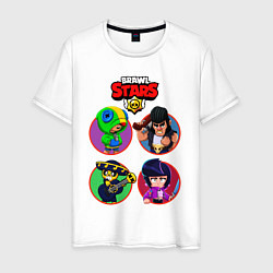 Мужская футболка Персонажи Бравл Старс Brawl Stars heroes