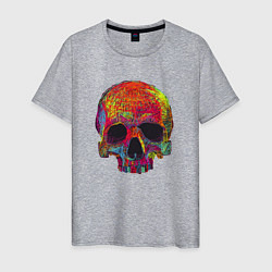 Мужская футболка Cool color skull