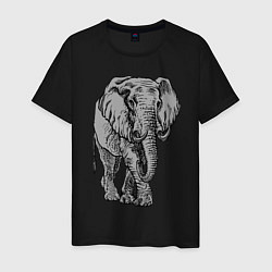 Мужская футболка Огромный могучий слон