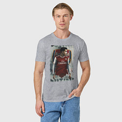 Футболка хлопковая мужская Arsenal, England, цвет: меланж — фото 2