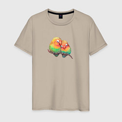Мужская футболка Любовь птичек love birds