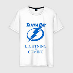 Мужская футболка Tampa Bay Lightning is coming, Тампа Бэй Лайтнинг