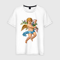 Мужская футболка Ангел День Святого Валентина