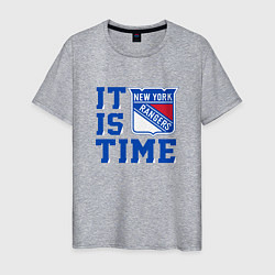 Мужская футболка It is New York Rangers Time Нью Йорк Рейнджерс