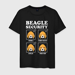Мужская футболка Бигль - Охрана