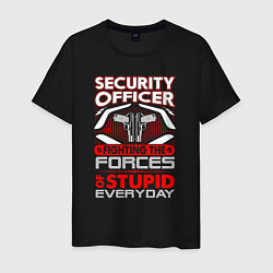 Мужская футболка Сотрудник охраны Ежедневная борьба с тупостью