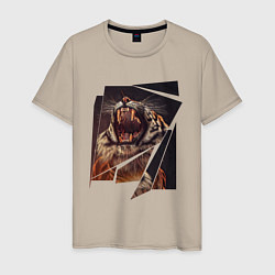 Мужская футболка Тигриная пасть Арт