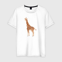 Мужская футболка Любопытный жираф