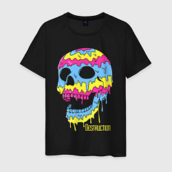 Мужская футболка Distruction Color skull Vanguard