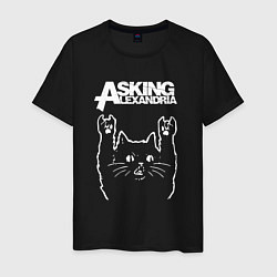 Мужская футболка Asking Alexandria Рок кот