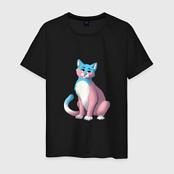 Мужская футболка Нежная кошка