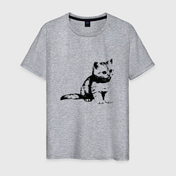 Мужская футболка Милый котенок Kitty
