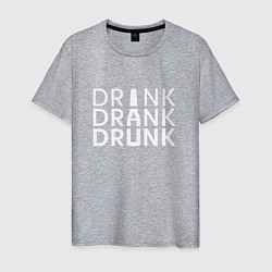 Мужская футболка DRINK DRANK DRUNK