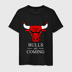 Мужская футболка Chicago Bulls are coming Чикаго Буллз