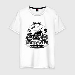 Мужская футболка Motorcycle Born to ride