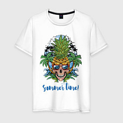Мужская футболка Summer time Cool skull