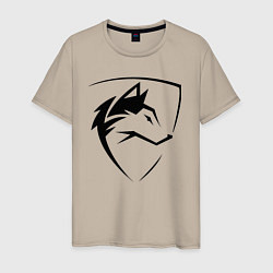 Мужская футболка Wolf Emblem Jaw
