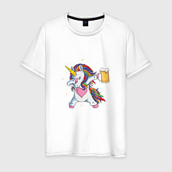 Мужская футболка Единорог с пивасом