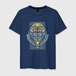 Мужская футболка Lion Mecha Cyborg