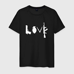 Мужская футболка Banksy LOVE Weapon