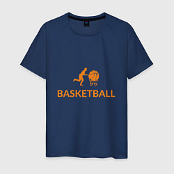 Футболка хлопковая мужская Buy Basketball, цвет: тёмно-синий