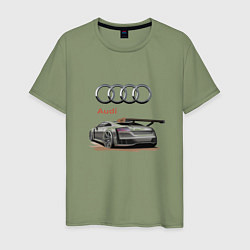 Мужская футболка Audi Racing team