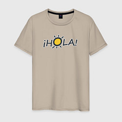 Мужская футболка Hola! - привет по-испански