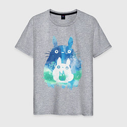 Мужская футболка Семья кроликов Акварель