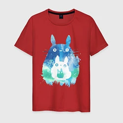 Мужская футболка Семья кроликов Акварель