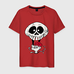 Футболка хлопковая мужская Smile Hype Skull, цвет: красный