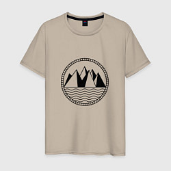 Мужская футболка Горы и море