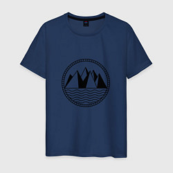 Мужская футболка Горы и море