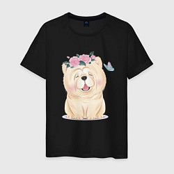 Мужская футболка Миленькая собачка чау-чау