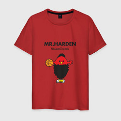 Футболка хлопковая мужская Мистер Харден, цвет: красный