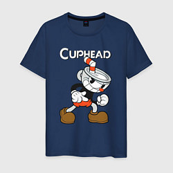 Мужская футболка Злая чашечка cuphead