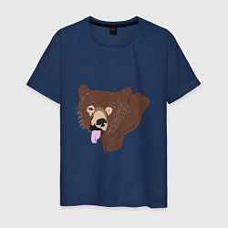 Мужская футболка Медведь дразнится
