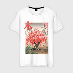 Мужская футболка Цветущая Сакура Япония