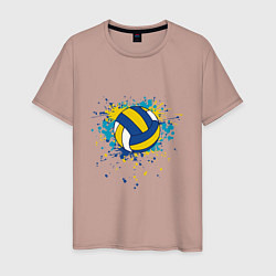 Мужская футболка Volleyball Splash